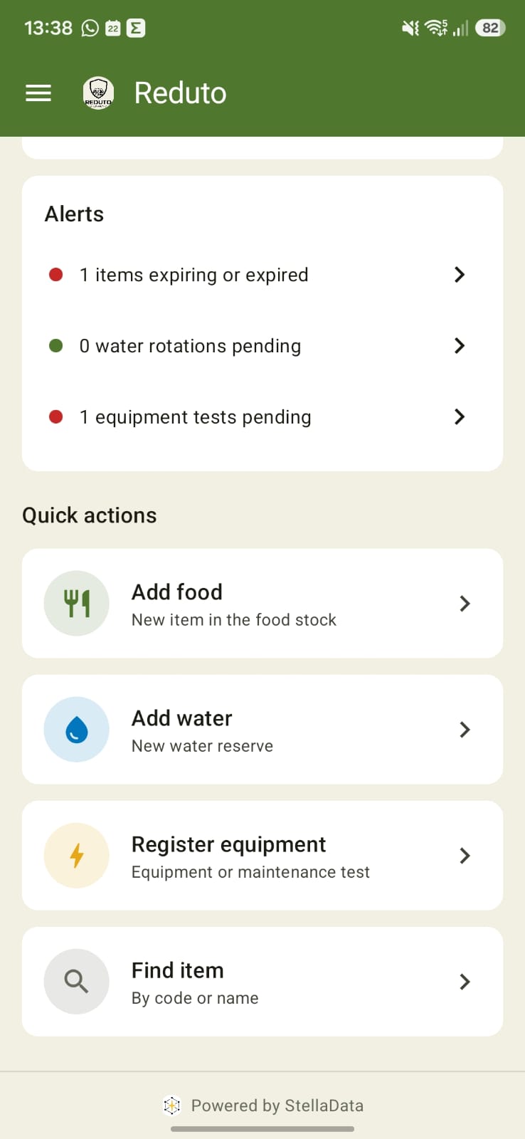 Consolidated Alerts and Quick Actions